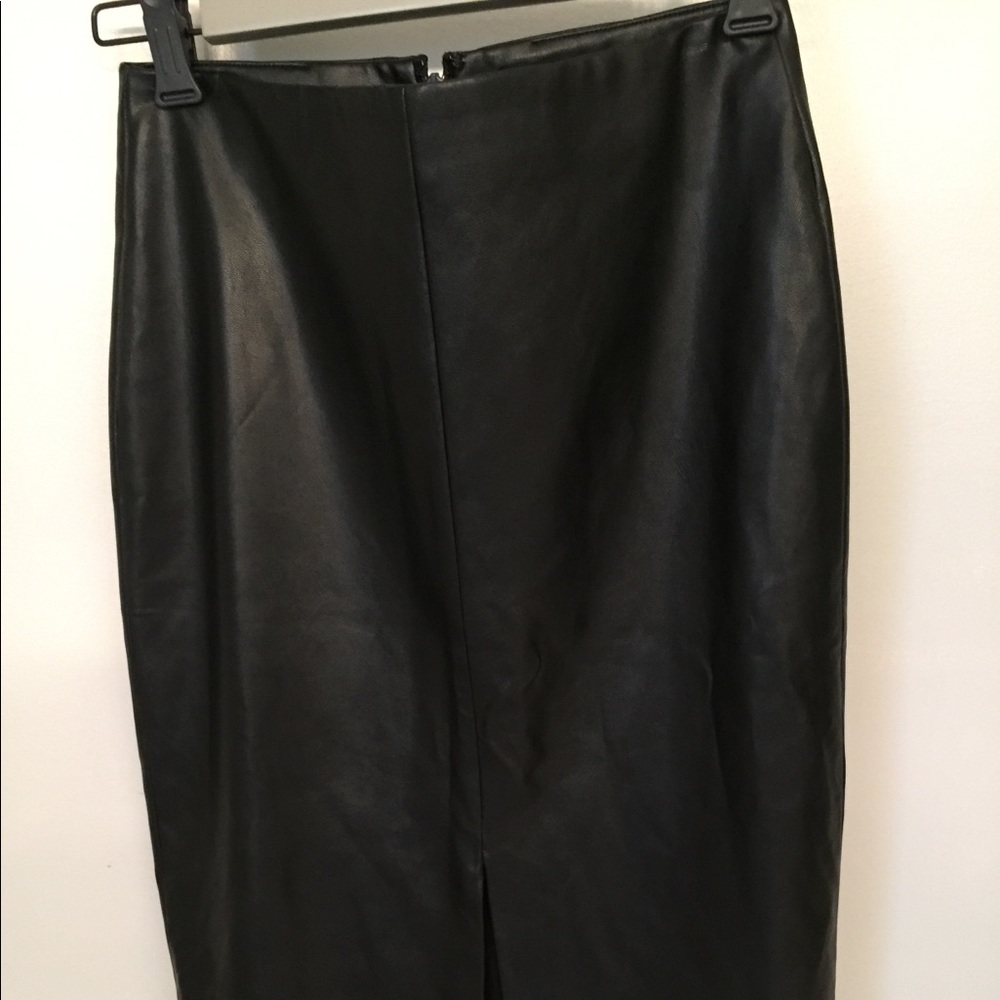 Top shop faux leather pencil skirt